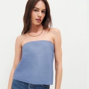 Reformation Spritz Linen Top